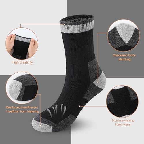 Wool Socks Mens - Extra Thick Winter Warm Merino Thermal Socks for Men4