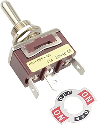 Bouton d'interrupteur d'alimentation 12mm à bascule Latching avec couvercle - 6