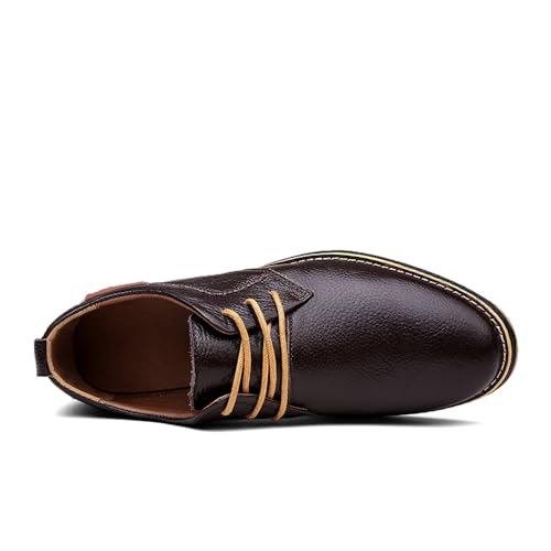Image of Men's Dress Shoes Genuine Cow Leather Oxfords Business Casual Shoes