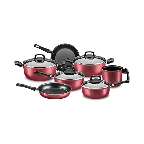 Conjunto Panelas 7 peças Cristal Antiaderente CEREJA