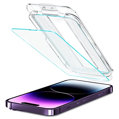 NIMASO ガラスフィルム iPhone14Pro 用 保護フィルム 液晶保護 貼り付けキット付き 初心者 簡単貼り付け 一枚入り NSP22H550