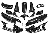 Verkleidung komplett Verkleidungsset 12 tlg Schwarz Matt Gilera Runner 50 125 180