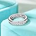 TIMEFASHION Full Moissanite Wedding Band Eternity Ring 1.5cttw D Color 925 Sterling Silver Channel Setting Stackable Anniversary Ring for Women Birthday Jewelry Gifts (8)