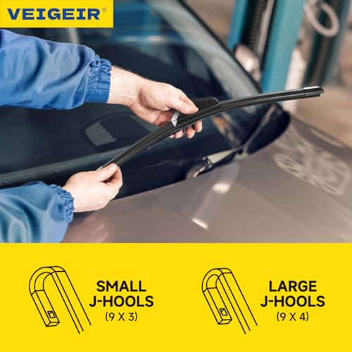 3 Pack Windshield Wiper Blades Compatible with Nissan Rogue 2014-2023 Pathfind 2013-2021 Original Factory Quality Front Rear Wipers Blade Set for My Car - 26 17 12