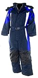 Fortuna F. Schneeanzug Overall Winteranzug Skianzug SKIOVERALL Winter Schnee Kinder 116-170 M31 (128, dunkelblau)