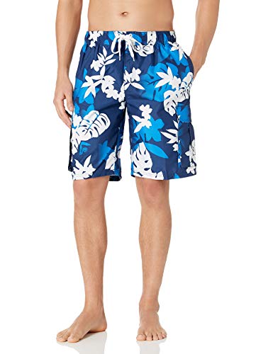 Kanu Surf Men's Flex Swim Trunks (Regular & Extended Sizes), Voyage Navy, Medium