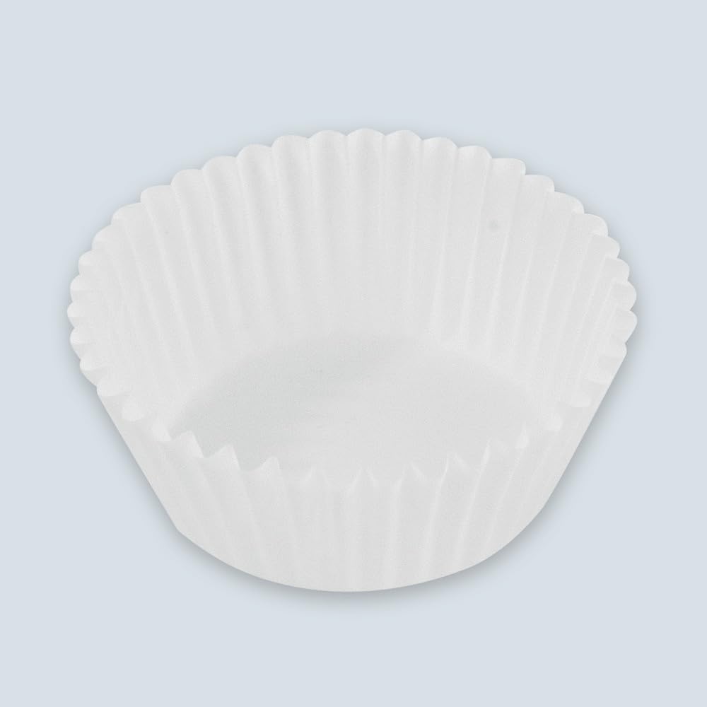 FRANZ MENSCH 2400 Stück Hygostar Muffinförmchen, weiß | Kleinpackung, Ø: 3,5cm, weiß, H: 2cm, Karton, Backkapseln,Muffin-Kapseln, Cupcakepapier