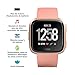Fitbit Versa Smart Watch, Peach/Rose Gold Aluminium, One Size (S & L Bands Included)