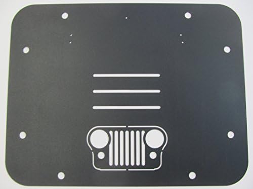 B2 Fabrication 07-2017 Jeep Wrangler JK JKU Spare Tire Carrier Delete Filler Plate AKA Tramp Stamp