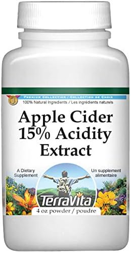 Miniatura 1 de TerraVita Polvo de extracto de acidez al 15% de sidra de manzana (4 oz, ZIN 533470)