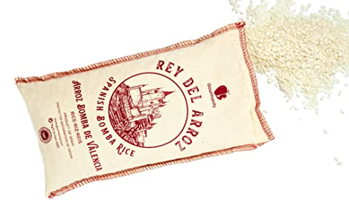 Gourmanity 2.2 Lb Spanish Bomba Rice For Paella And Made By Garcima, 16Inch Carbon Steel Paella Pan #TOP3