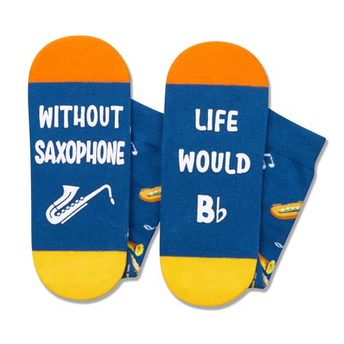 image for HAPPYPOP Saxophone Socks for Men Women - Crazy Saxophone Gifts Percuss