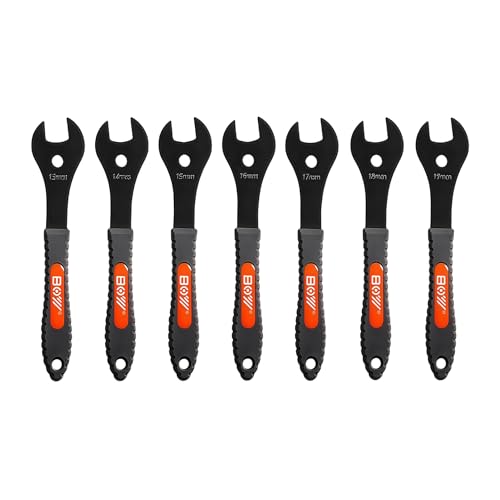KMRDND Fahrrad Konusschlüssel Set, Schwarz und Silber, 16,2 cm Länge (New Boy Wrench 13-19MM)