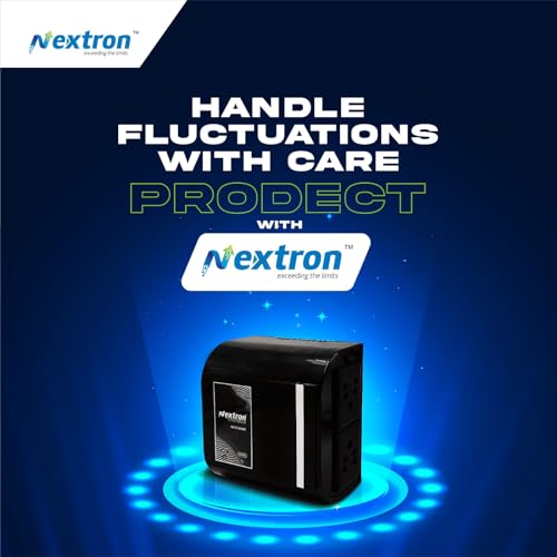 NEXTRON Voltage Stabilizer for Smart LED TV for 32/43/55 inchs+ Set Top Box+Home Theater System/Gaming Console (Black)(90-290Vwith 5 Years Warranty, ((90-290V)) (Range 90-290V) 7 41wARImdPGL