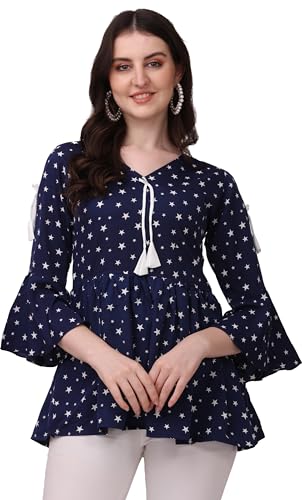 Image of ZELZIS Women Crepe Fabric Dori Tunic