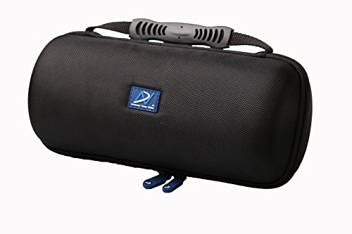 Carrying Case designed for storage of Bose SoundLink Revolve PLUS wireless Bluetooth speaker and its Charging Dock/Cradle (Black, Nylon)