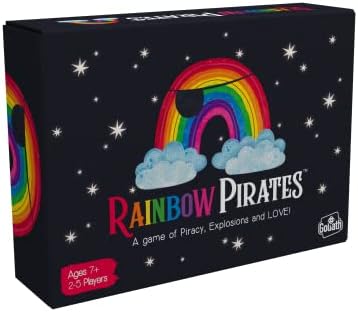 Rainbow Pirates: A Game of Piracy, Explosions and Love! | Party Games | Card Games | For 2-5 Players | Ages 7+