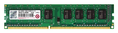 Transcend TS256MLK64V6N - Memoria RAM de 2 GB (240 Pin DIMM, DDR3 SDRAM, 1600 MHz, No ECC)