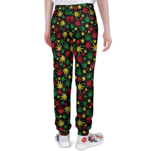 Rasta Marijuana Leaf Weed Cannabis Pant Mens Casual Trousers Soft Long Pants Sport Pants Sweatpants for Daily Sports Travel2
