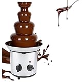 Gran capacidad, buen precio: hasta 30 comensales en 4 plantas, invita a tus amigos o ¡haz una gran fiesta de chocolate con tu familia! Puedes usar hasta 1360 gramos de trozos de chocolate derretido o salsa de chocolate para un efecto cascada. Su capacidad y calidad no son inferiores a los modelos comerciales, pero a un precio mucho más agradable.
