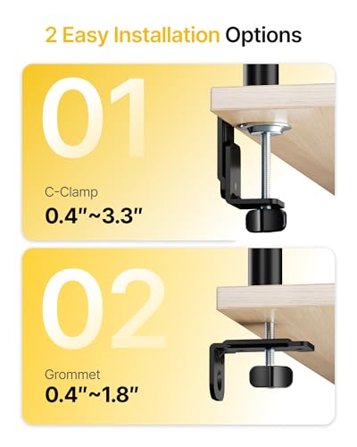 Image of monTEK Quad Monitor Stand for Four 17-32 inch Screens, 22 lbs Each