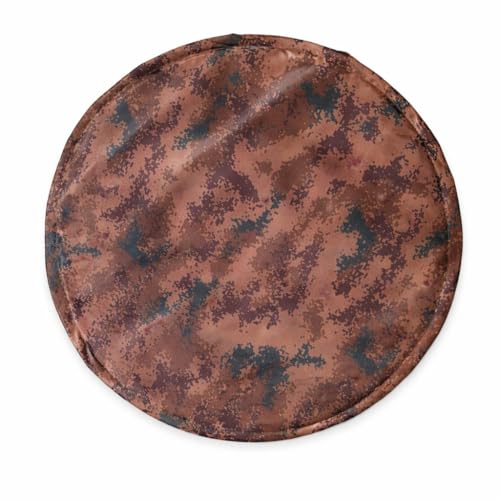 Image of Insulated Water Tank Cover for Overhead Tanks Aluminium Foil Bubble Insulation Heat & Cold Protection Waterproof Fabric UV Resistant Buckle Straps 500-2000 L (DIGITAL DESERT CAMOUFLAGE, 1000 LTR)