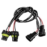 HUIQIAODS 9006 9005 HB3 HB4 Sockets Male Female Adapter Extension Wiring Harness Connector for LED Headlight Fog Light