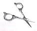 Yueton Vintage Europea Style Plum Blossom Needlework Embroidery Scissors (Silver)