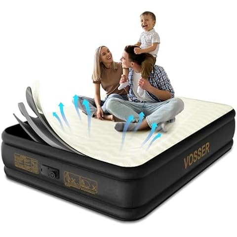 VOSSER Queen Air Mattress with Pump Cover