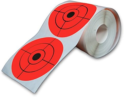 250 Target Roll - Florescent 3" Inch Adhesive Shooting Target Stickers - Big Dawg Targets