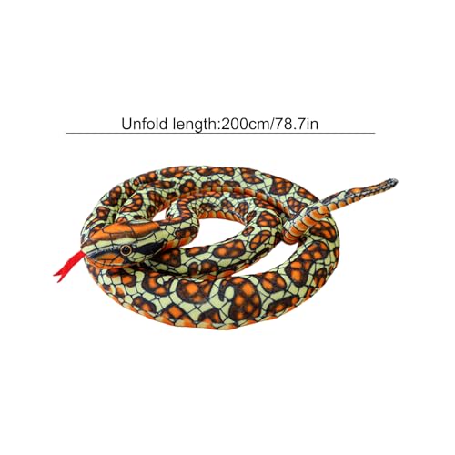 Serpent en peluche réaliste : coussin de salon confortable et doux - 5