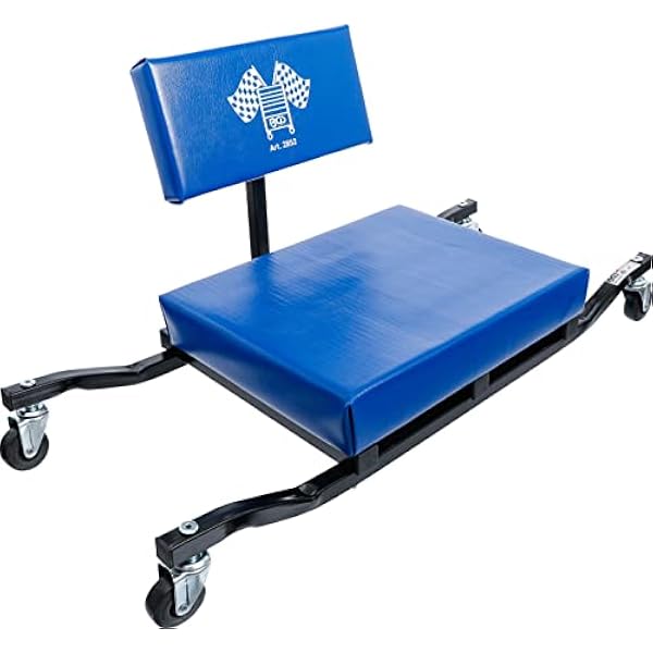 BGS 2852 | Taboret warsztatowy na rolkach | ekstra płaska