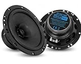 Sinustec ST-DC165 16cm Dual Cone Lautsprecher Paar für Auto Car-HiFi, 300 W Musikleistung, 150 W RMS, 4 Ohm, 90 dB, 30–21000 Hz, kraftvoller Fahrzeugsound
