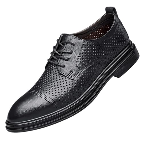 Stylish Leather Lace Up Oxford Shoes for Business and Formal Occasions