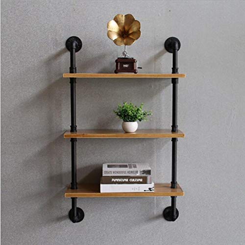 Tablettes meubles style industriel en bois solide MU : l'élégance durable pour votre salon