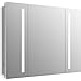 KOHLER K-99011-TL-NA Verdera 40 inch x 30 inch LED Lighted Bathroom Medicine Cabinet, Slow Close Hinge, Internal Magnifying Mirror; Aluminum; Recess or Surface Mount; 3 Doors
