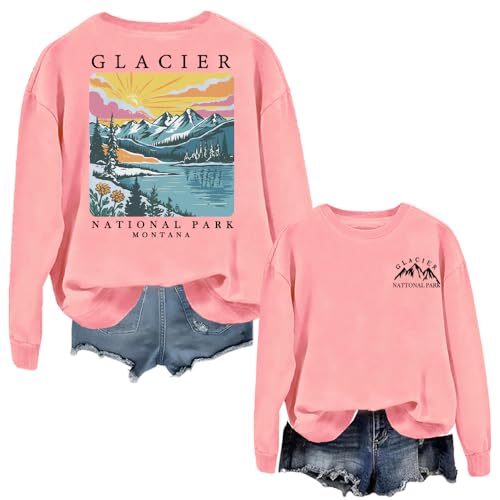 Glacier National Park Sweatshirt, Glacier National Park Crewneck Sweatshirt, Glacier National Park Sweatshirt Unisex