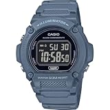 Casio Orologio Analogico-Digitale Uomo con Cinturino in Acciaio Inossidabile W-219HC-2BVDF