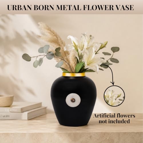 Image of Urban Born Vases For Living Room Corner |Big Vases For Elegant Home Decoration |Home Decor Flower Vase Iron |Fresh or artificial Metal Flower Vase Stand For Dining Table, Bedroom, Office, Wedding Gift