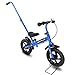 Produktbild COSTWAY 12" Laufrad, Balance Fahrrad aus Stahl, Balance Bike ab 3Jahre, Kinderlaufrad Lauflernrad mit Schiebestange, Lernlaufrad 89 x 43 x 63cm (blau)
