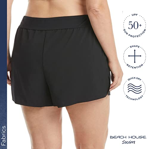 BEACH HOUSE April Swim Shorts with Inner Briefs — Quick Drying Women's Board Shorts Sizes 4-24 Plus3