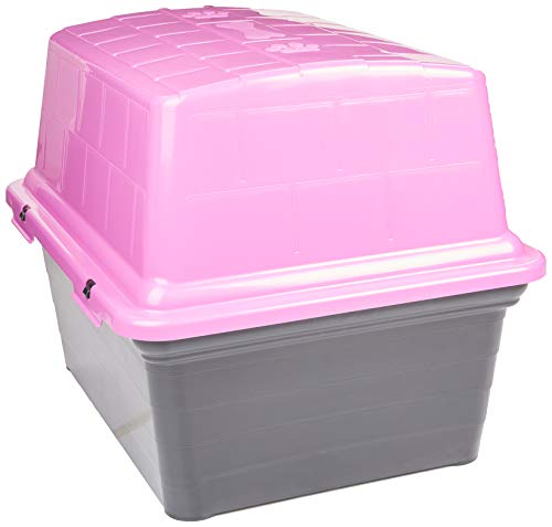 Casinha Plástica Furacão Pet N5.0, Rosa Furacão Pet para Cães