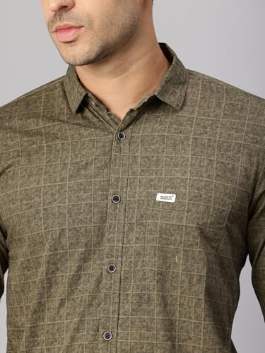Image of Majestic Man Stylish Geomatric Print Casual Shirt - Pure Cotton| Full Sleeve | Trendy & Comfortable