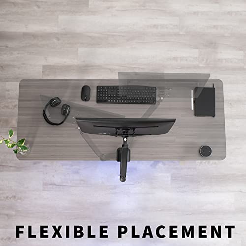 Vivo Articulating Single 17 To 27 Inch Pneumatic Spring Arm Clamp-On Desk Mount Stand, Fits 1 Monitor Screen With Max Vesa 100X100, Black, Stand-V101O #TOP7