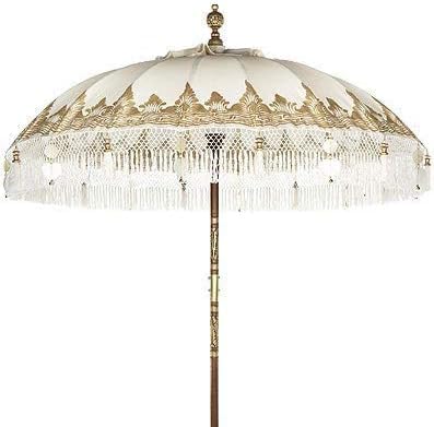 La Vida en Led Sombrilla Balinesa Parasol 3 metros diámetro Paradise Luhur