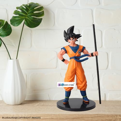 Image of Blue Aura Anime Action Figure Height-21cm Collectible Multicolor PVC | Go-k with Pole