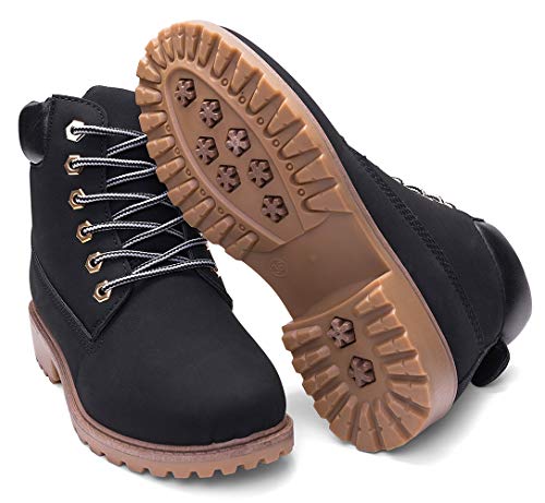 women's lace up low heel boots