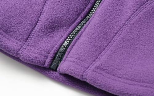 Image of LittleSpring Kids Fleece Vest with Fur Lined Zip Up Warm Thickening Winter Sleeveless Jacket