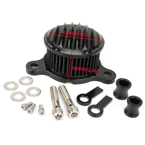 Filtre à air de moto compatible avec Harley-Davidson XL883 XL1200 X48 72 noir