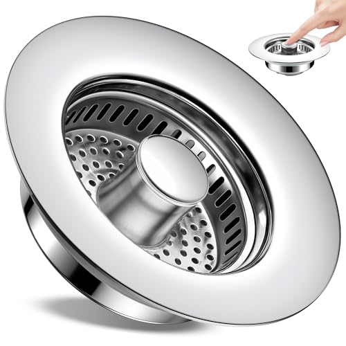 Bouchon d'évier en acier inoxydable 304 chromé pour une finition durable